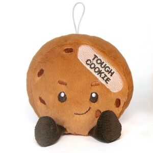 Cuddle Barn Tough Cookie Talking Plush Stress Toy Encouraging Phrase Office Desk